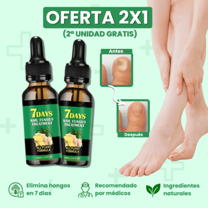 TRATAMIENTO ANTI HONGOS 100% NATURAL — 2X1 + ENVÍO GRATIS