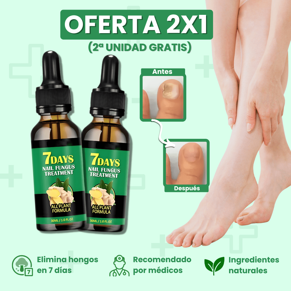 TRATAMIENTO ANTI HONGOS 100% NATURAL — 2X1 + ENVÍO GRATIS